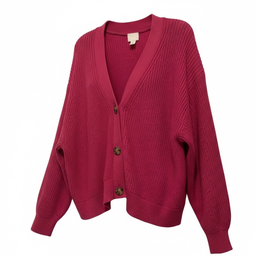 H&M 2XL chunky v-neck sweater